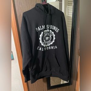 Palm Springs Black Hoodie/Sweatshirt
